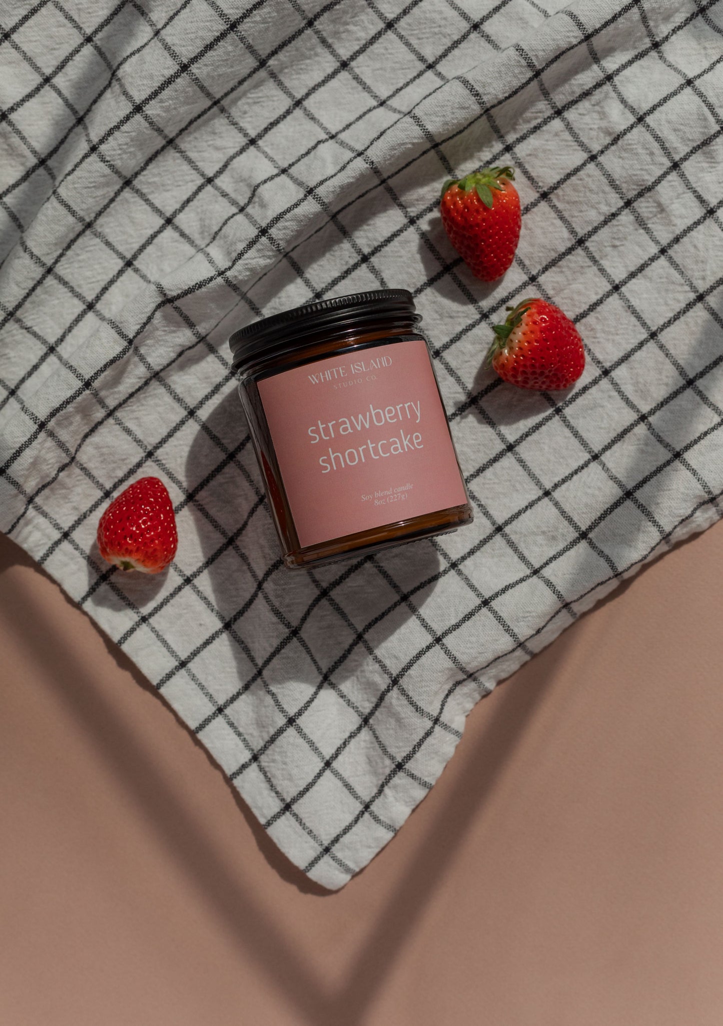 Strawberry Shortcake Soy Wood Wick Candle