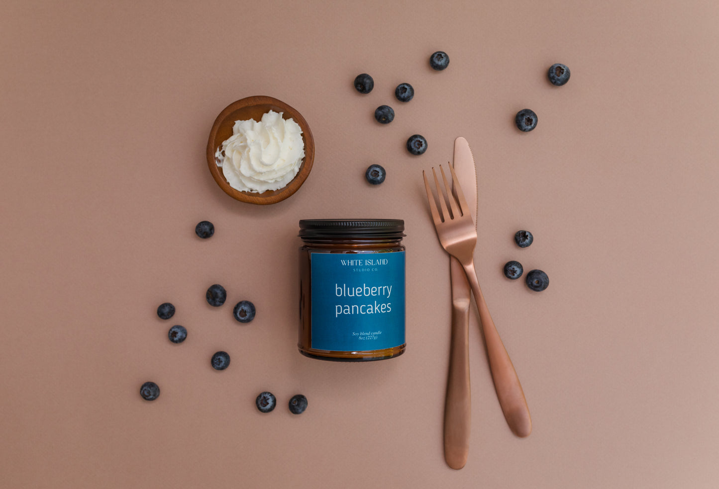 Blueberry Pancake Soy Wood Wick Candle
