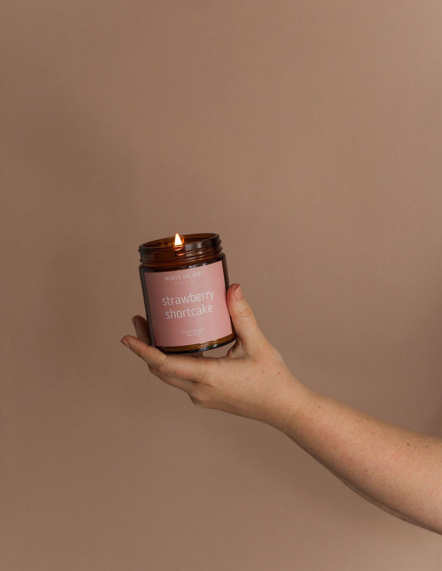 Strawberry Shortcake Soy Wood Wick Candle