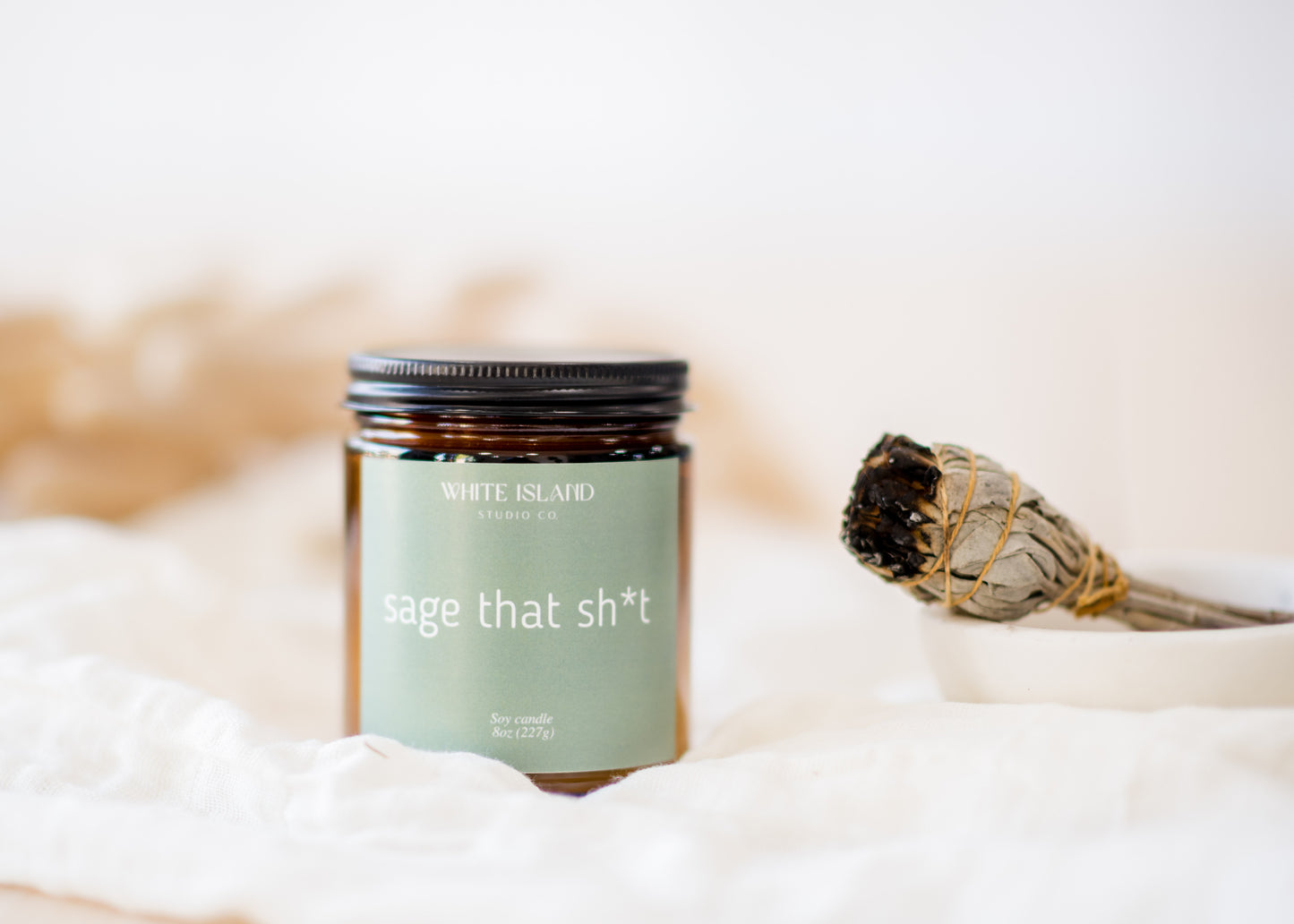 Sage that Sh*t Soy Wood Wick Candle