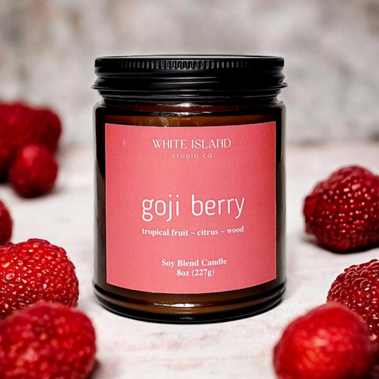 Goji Berry Soy Wood Wick Candle